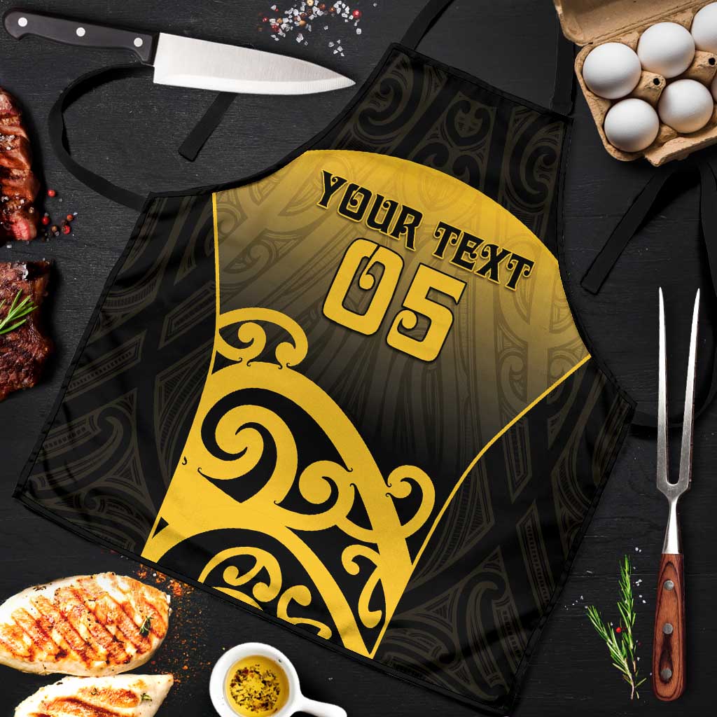 Custom Motueka High School Apron Maori Koru Pattern