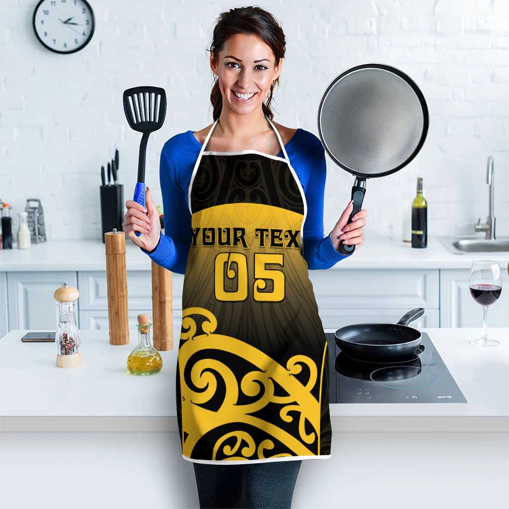 Custom Motueka High School Apron Maori Koru Pattern