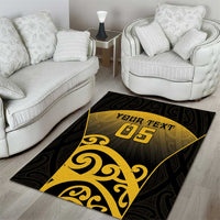 Custom Motueka High School Area Rug Maori Koru Pattern