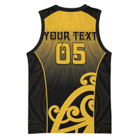 Custom Motueka High School Basketball Jersey Maori Koru Pattern LT05 - Polynesian Pride