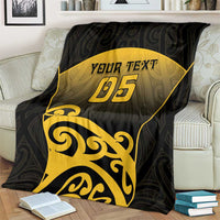 Custom Motueka High School Blanket Maori Koru Pattern