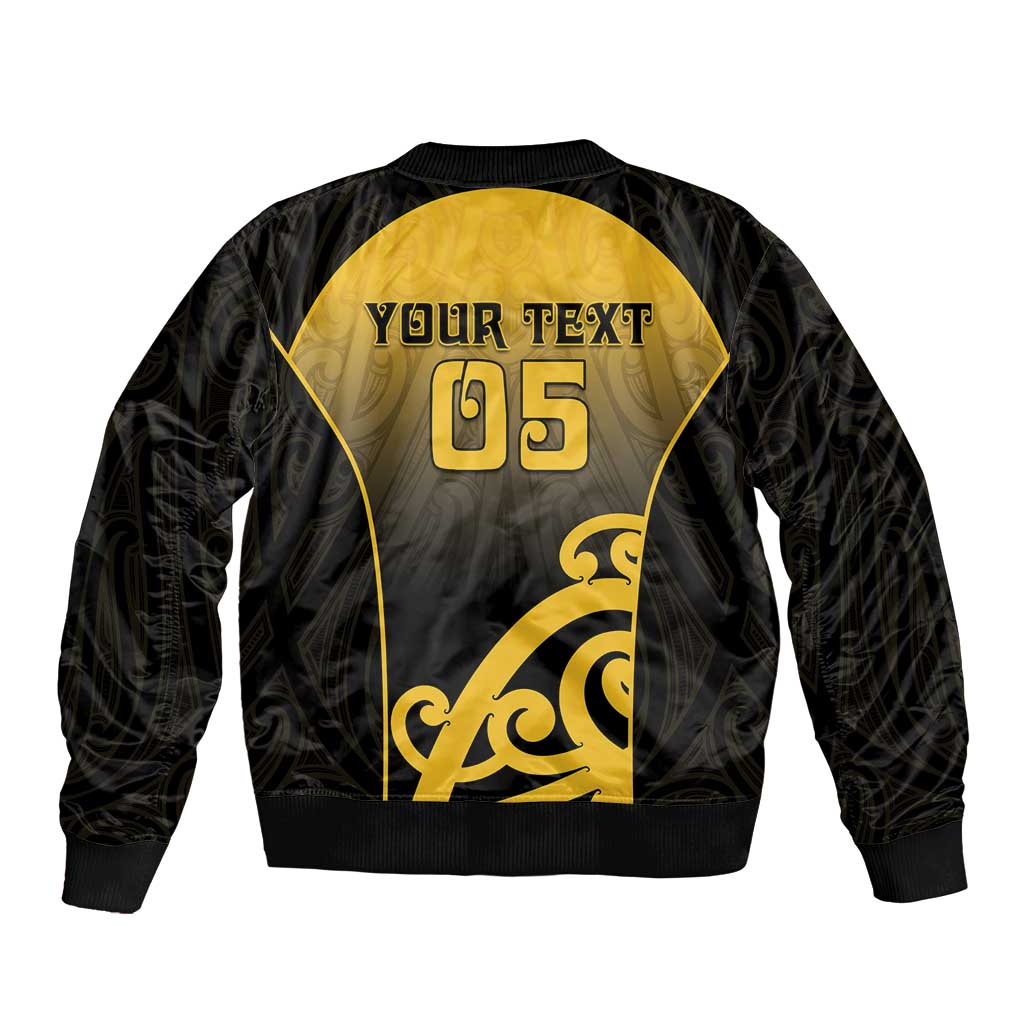 Custom Motueka High School Bomber Jacket Maori Koru Pattern LT05 - Polynesian Pride