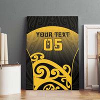 Custom Motueka High School Canvas Wall Art Maori Koru Pattern