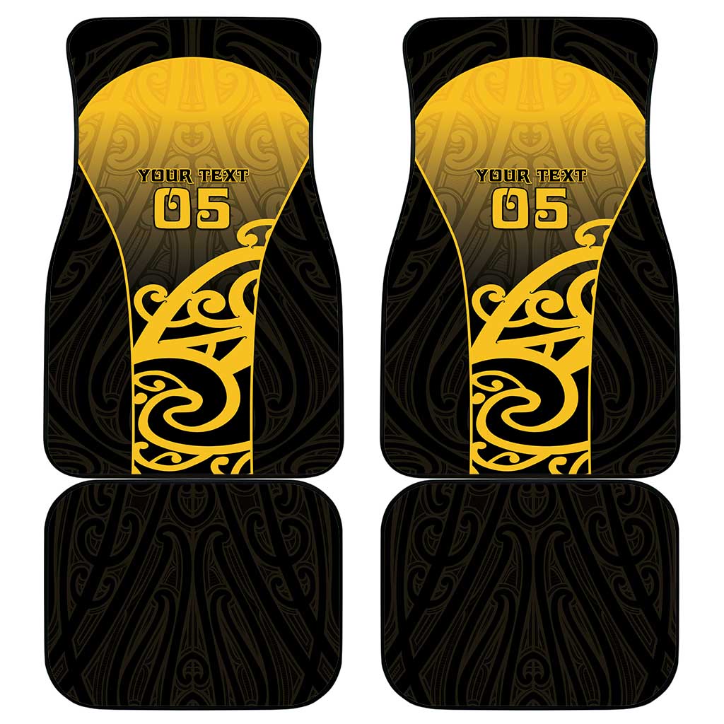 Custom Motueka High School Car Mats Maori Koru Pattern