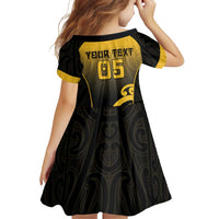 Custom Motueka High School Family Matching Mermaid Dress and Hawaiian Shirt Maori Koru Pattern