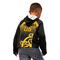 Custom Motueka High School Kid Hoodie Maori Koru Pattern