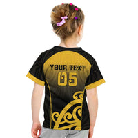 Custom Motueka High School Kid T Shirt Maori Koru Pattern