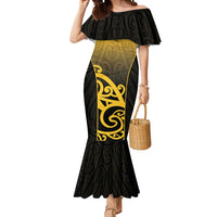 Custom Motueka High School Mermaid Dress Maori Koru Pattern