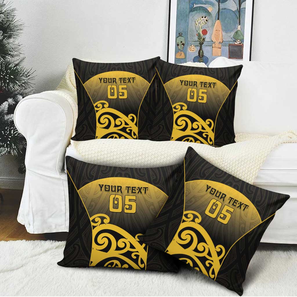 Custom Motueka High School Pillow Cover Maori Koru Pattern