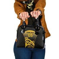 Custom Motueka High School Shoulder Handbag Maori Koru Pattern
