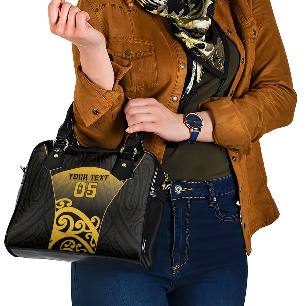 Custom Motueka High School Shoulder Handbag Maori Koru Pattern