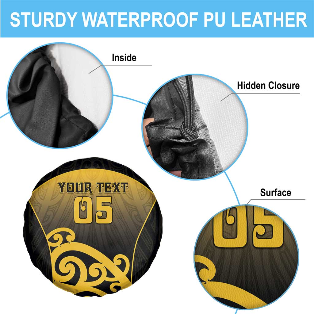 Custom Motueka High School Spare Tire Cover Maori Koru Pattern LT05 - Polynesian Pride
