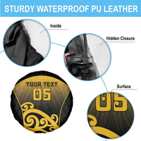 Custom Motueka High School Spare Tire Cover Maori Koru Pattern LT05 - Polynesian Pride