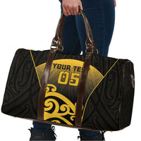 Custom Motueka High School Travel Bag Maori Koru Pattern