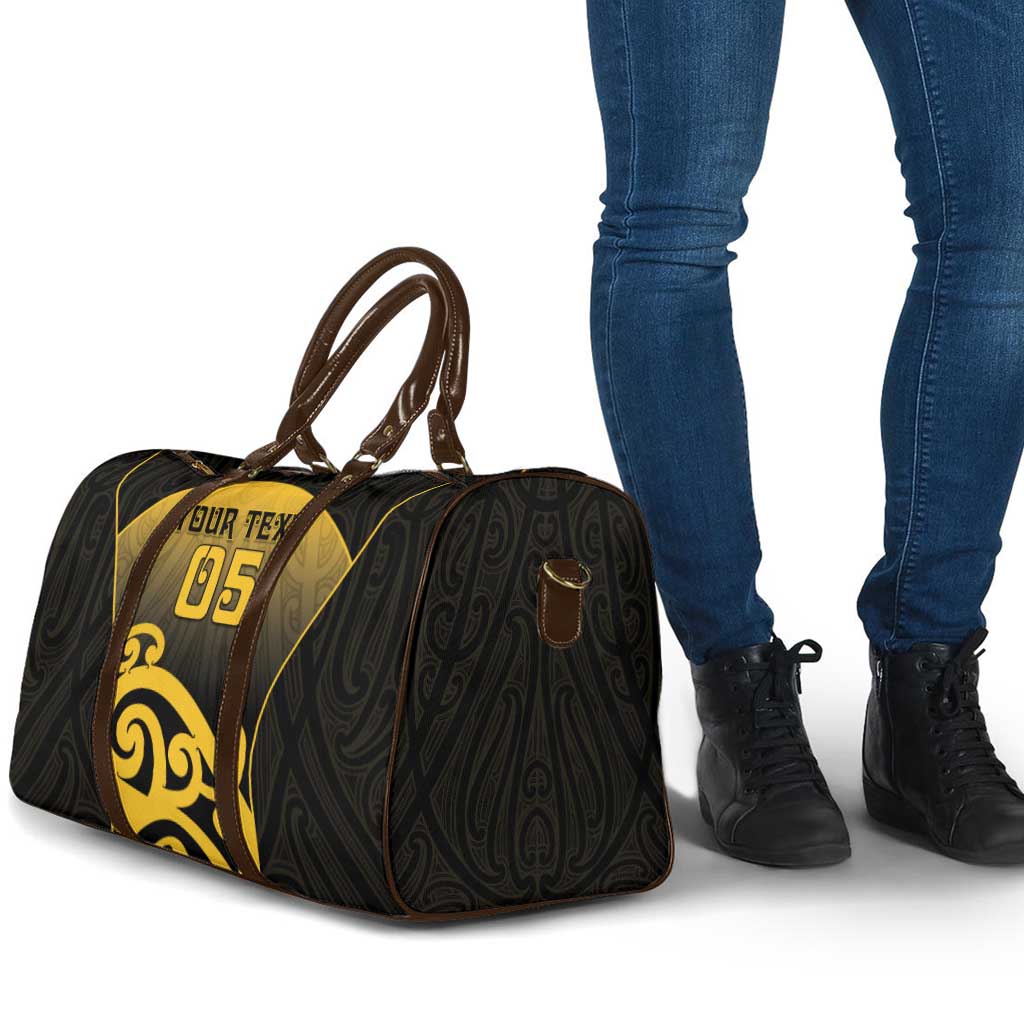 Custom Motueka High School Travel Bag Maori Koru Pattern