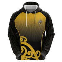 Custom Motueka High School Zip Hoodie Maori Koru Pattern
