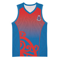 Custom St Joseph's Maori Girls' College Basketball Jersey Maori Koru Pattern