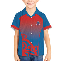 Custom St Joseph's Maori Girls' College Family Matching Short Sleeve Bodycon Dress and Hawaiian Shirt Maori Koru Pattern