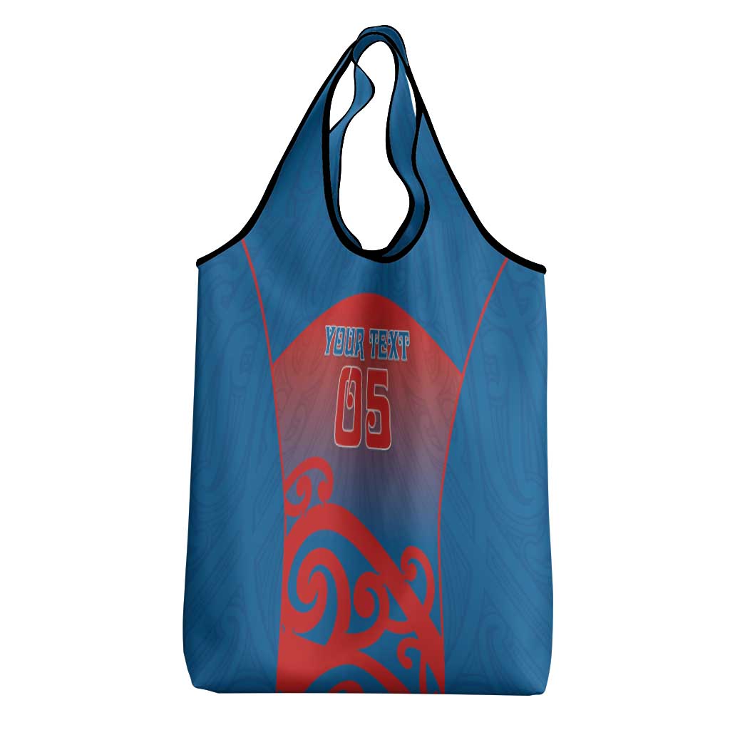 Custom St Joseph's Maori Girls' College Grocery Bag Maori Koru Pattern