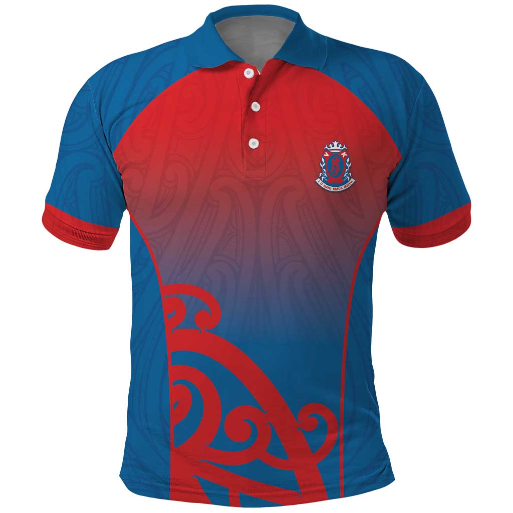 Custom St Joseph's Maori Girls' College Polo Shirt Maori Koru Pattern