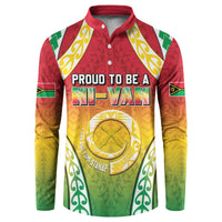 Personalised Vanuatu Button Sweatshirt Proud To Be A Ni-Van With Tribal Pattern