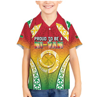 Personalised Vanuatu Family Matching Mermaid Dress and Hawaiian Shirt Proud To Be A Ni-Van With Tribal Pattern