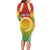 Personalised Vanuatu Long Sleeve Bodycon Dress Proud To Be A Ni-Van With Tribal Pattern
