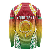 Personalised Vanuatu Long Sleeve Shirt Proud To Be A Ni-Van With Tribal Pattern