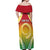 Personalised Vanuatu Off Shoulder Maxi Dress Proud To Be A Ni-Van With Tribal Pattern