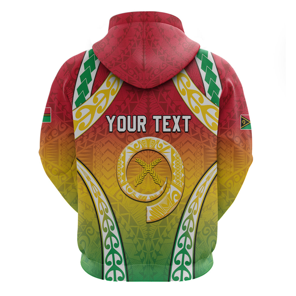 Personalised Vanuatu Zip Hoodie Proud To Be A Ni-Van With Tribal Pattern LT05 - Polynesian Pride