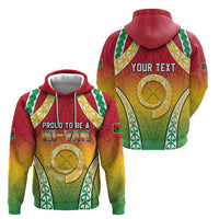 Personalised Vanuatu Zip Hoodie Proud To Be A Ni-Van With Tribal Pattern LT05 - Polynesian Pride