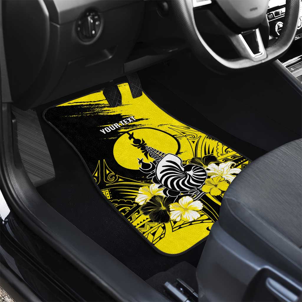 New Caledonia Day Car Mats Kanaky Flag Coat Of Arms Polynesian Pattern