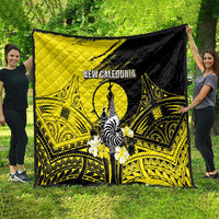 New Caledonia Day Quilt Kanaky Flag Coat Of Arms Polynesian Pattern