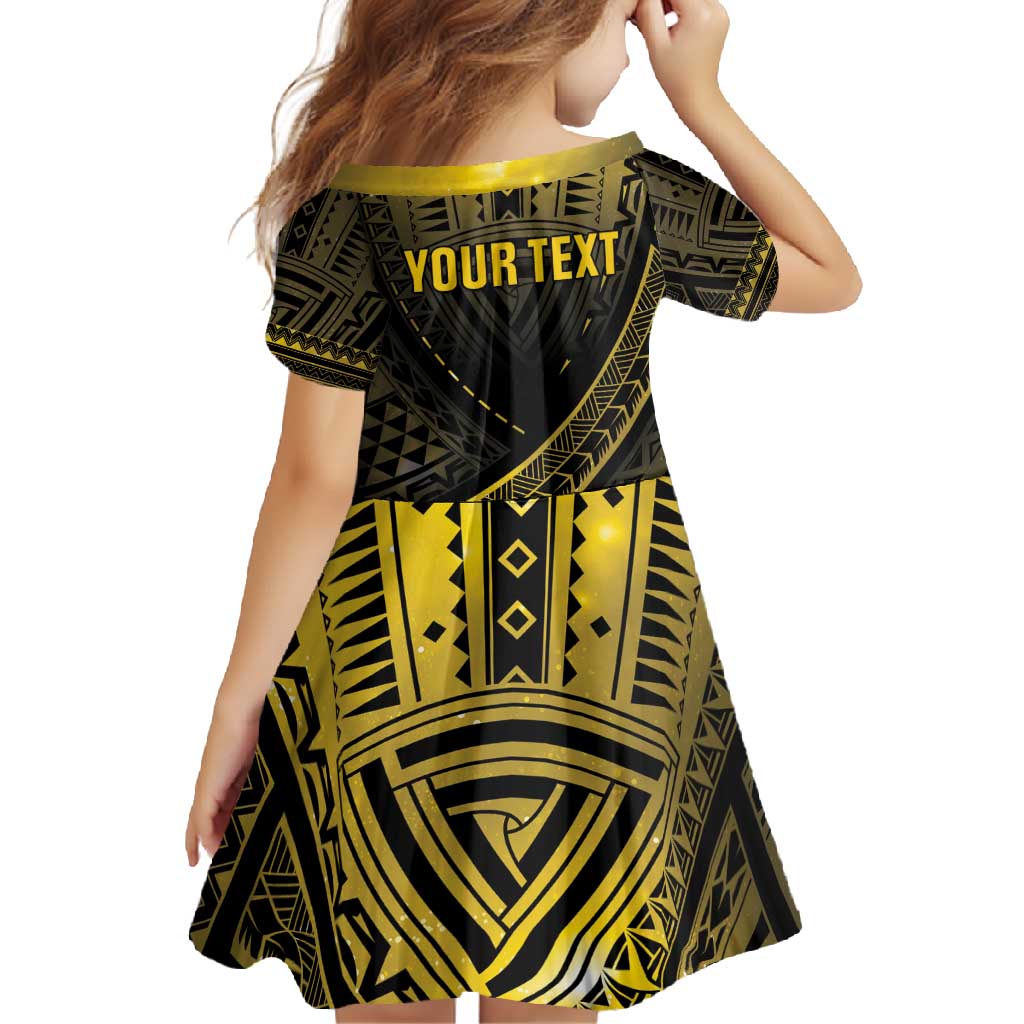 Personalised Polynesia Childhood Cancer Awareness Family Matching Mermaid Dress and Hawaiian Shirt You Are Stronger Than Cancer LT05 - Polynesian Pride