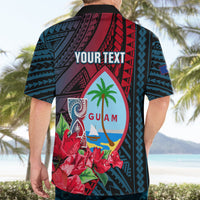 Personalized Guam Hawaiian Shirt Latte Stone Mix Bougainvillea Polynesian Pattern LT05 - Polynesian Pride