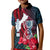 Personalized Guam Kid Polo Shirt Latte Stone Mix Bougainvillea Polynesian Pattern LT05 Kid Blue - Polynesian Pride