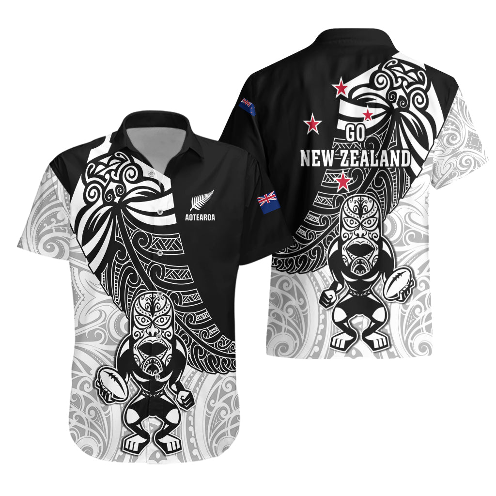 New Zealand Silver Fern Rugby Hawaiian Shirt World Cup 2023 Go Aotearoa Maori Pattern LT05 - Polynesian Pride