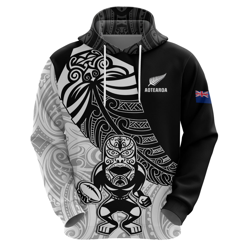New Zealand Silver Fern Rugby Maori Zipper Hoodie Ciara Style main image 0