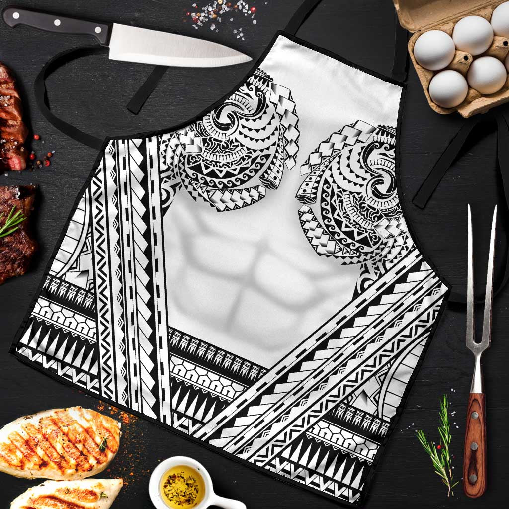 Polynesian Tattoo Inspired Cosplay Costume Apron Tribal Warrior White - Polynesian Pride