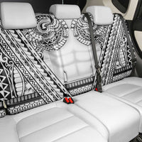 Polynesian Tattoo Inspired Cosplay Costume Back Car Seat Cover Tribal Warrior White LT05 - Polynesian Pride
