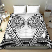 Polynesian Tattoo Inspired Cosplay Costume Bedding Set Tribal Warrior White - Polynesian Pride
