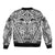Polynesian Tattoo Inspired Cosplay Costume Bomber Jacket Tribal Warrior White - Polynesian Pride