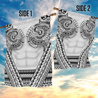 Polynesian Tattoo Inspired Cosplay Costume Garden Flag Tribal Warrior White LT05 - Polynesian Pride