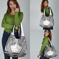 Polynesian Tattoo Inspired Cosplay Costume Grocery Bag Tribal Warrior White - Polynesian Pride