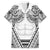 Polynesian Tattoo Inspired Cosplay Costume Hawaiian Shirt Tribal Warrior White - Polynesian Pride