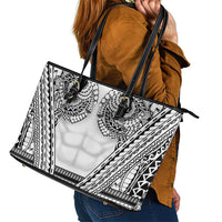 Polynesian Tattoo Inspired Cosplay Costume Leather Tote Bag Tribal Warrior White LT05 - Polynesian Pride