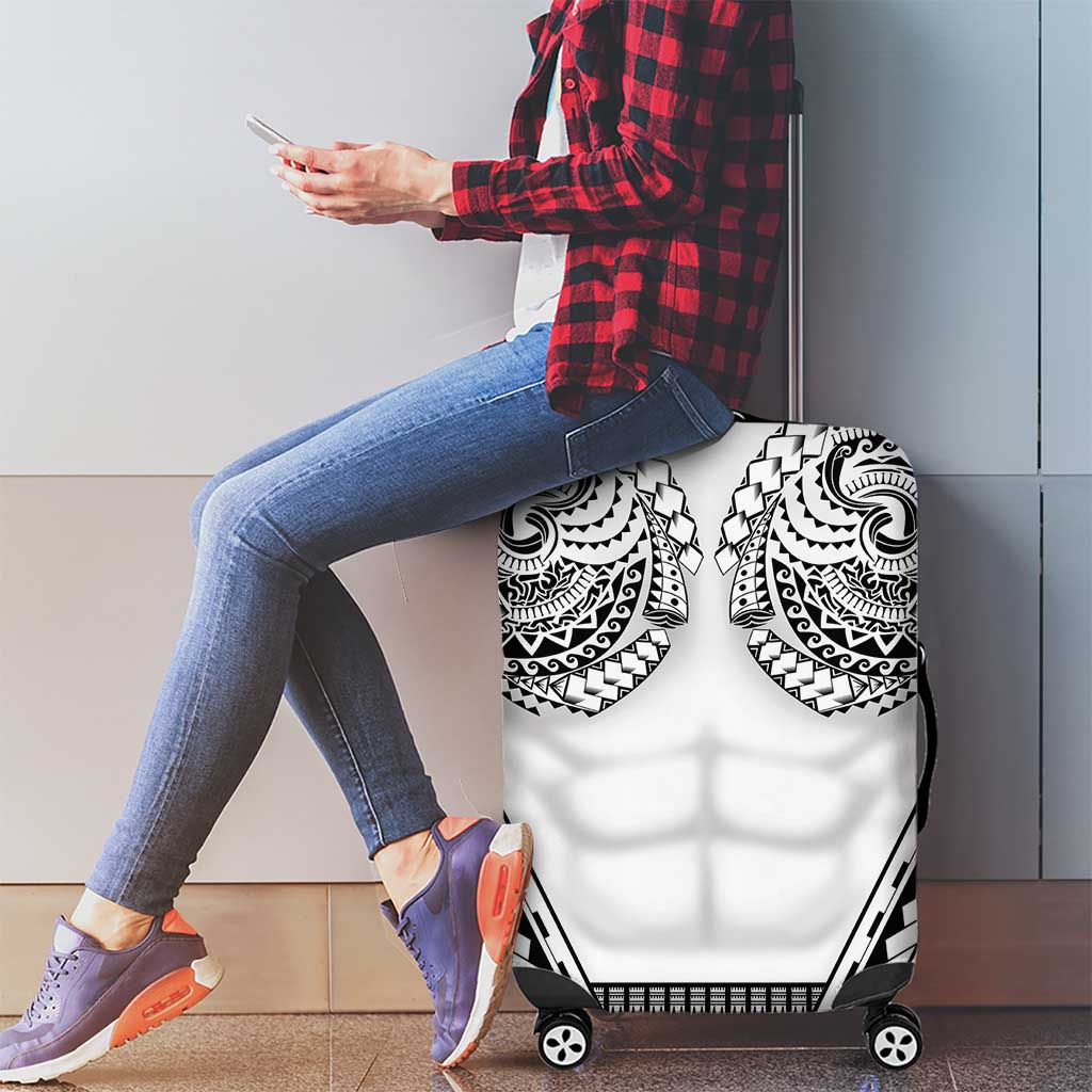 Polynesian Tattoo Inspired Cosplay Costume Luggage Cover Tribal Warrior White - Polynesian Pride