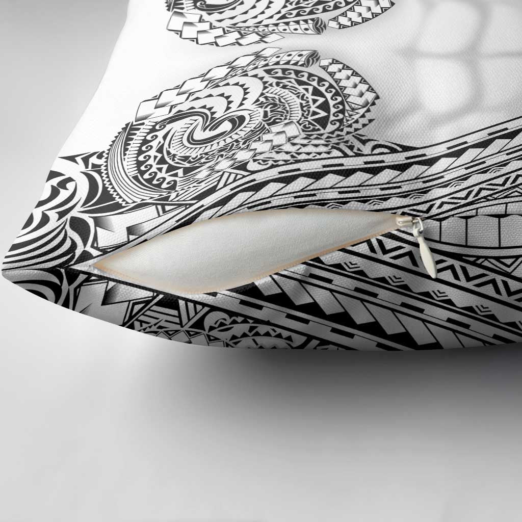 Polynesian Tattoo Inspired Cosplay Costume Pillow Cover Tribal Warrior White - Polynesian Pride