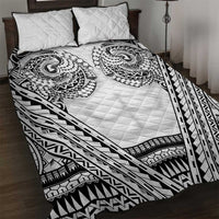 Polynesian Tattoo Inspired Cosplay Costume Quilt Bed Set Tribal Warrior White LT05 White - Polynesian Pride