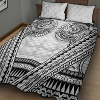 Polynesian Tattoo Inspired Cosplay Costume Quilt Bed Set Tribal Warrior White LT05 - Polynesian Pride